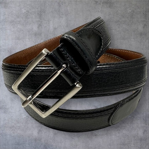 Johnston & Murphy Other - Johnston Murphy Size 38‎ Black Leather Belt 75-70040